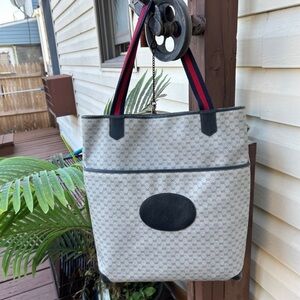 Authentic Vintage Gucci microguccissima large tote bag Blue